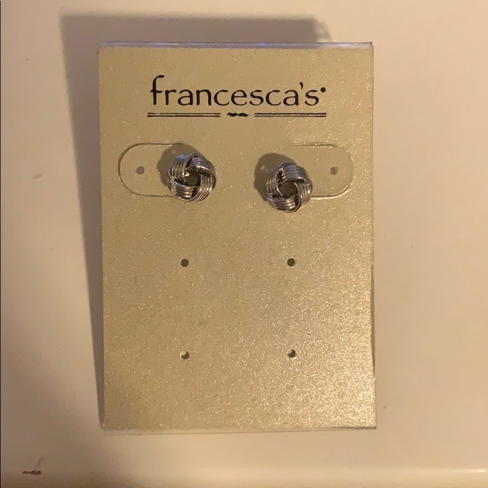 Silver Knot Earrings